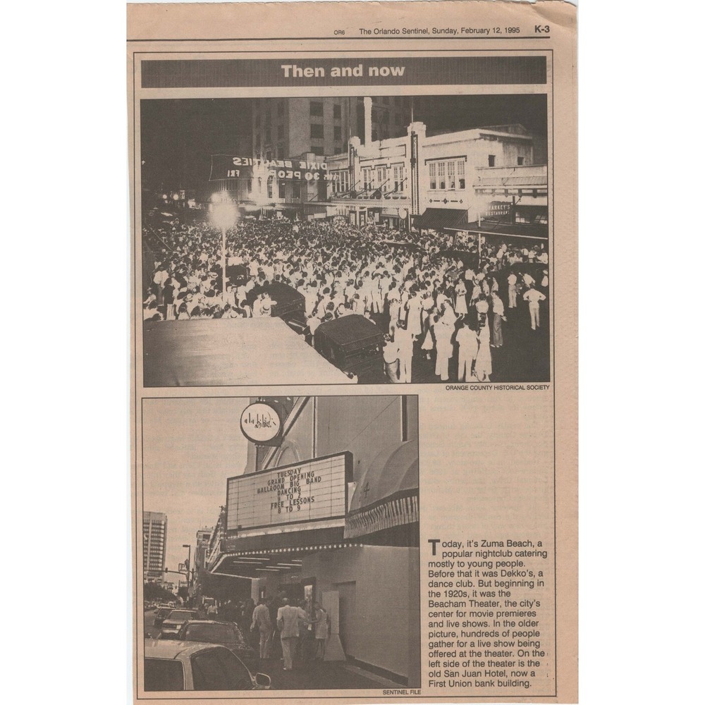 17 Vintage Orlando Sentinel Then and Now Retrospective Photo Newsclippings Lot - Picture 7 of 16